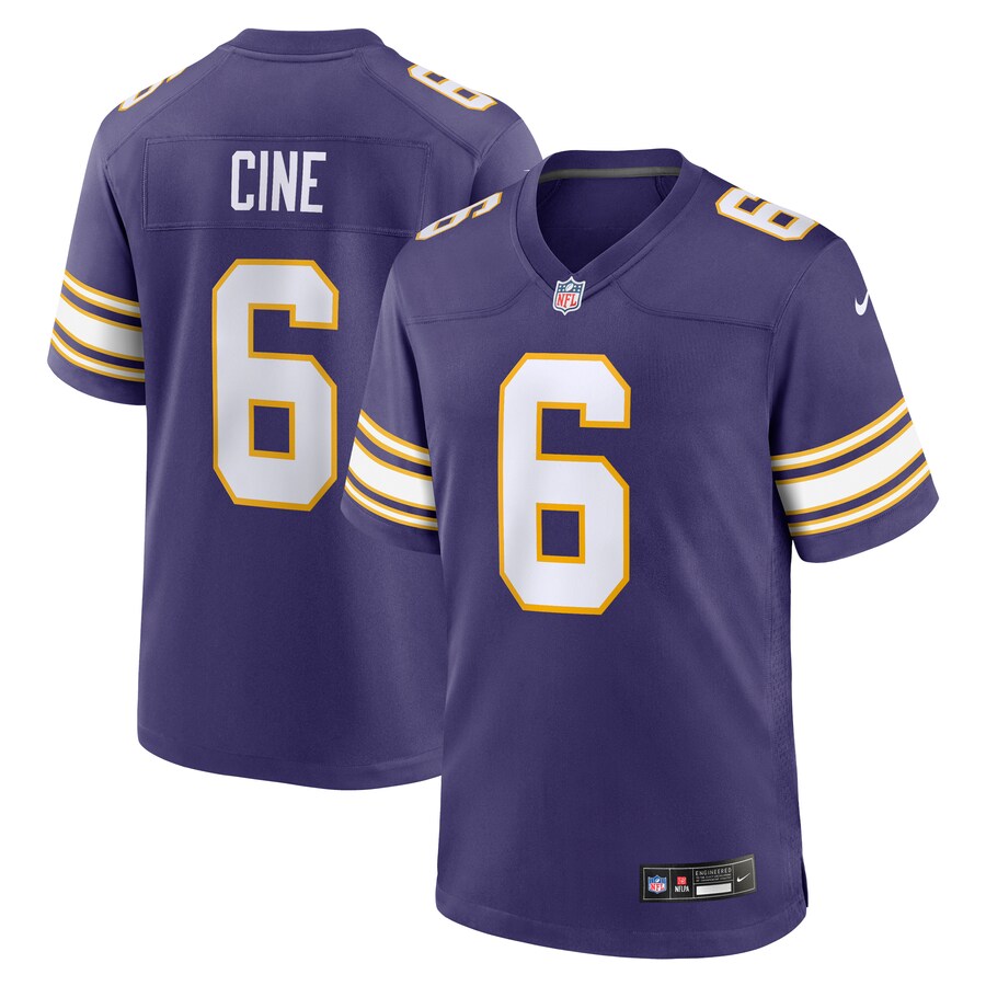 Men's Minnesota Vikings Lewis Cine Nike Purple Alternate Game Jersey