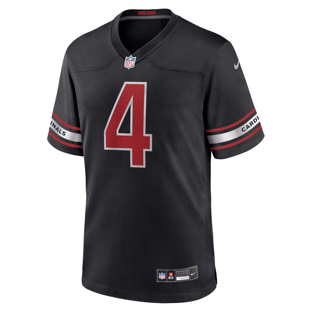 Men's Arizona Cardinals Jeremiyah Love Nike Black Alternate  Jersey