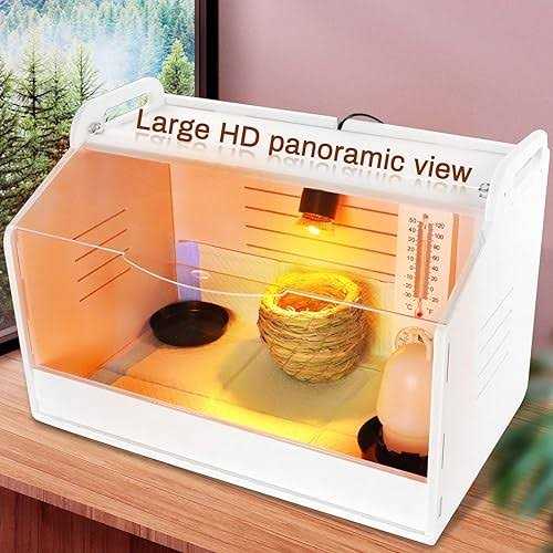 Chick Brooder Brooding Box for Chicks/Parrot/Duckling/Kittens/Puppies with Heating lamp