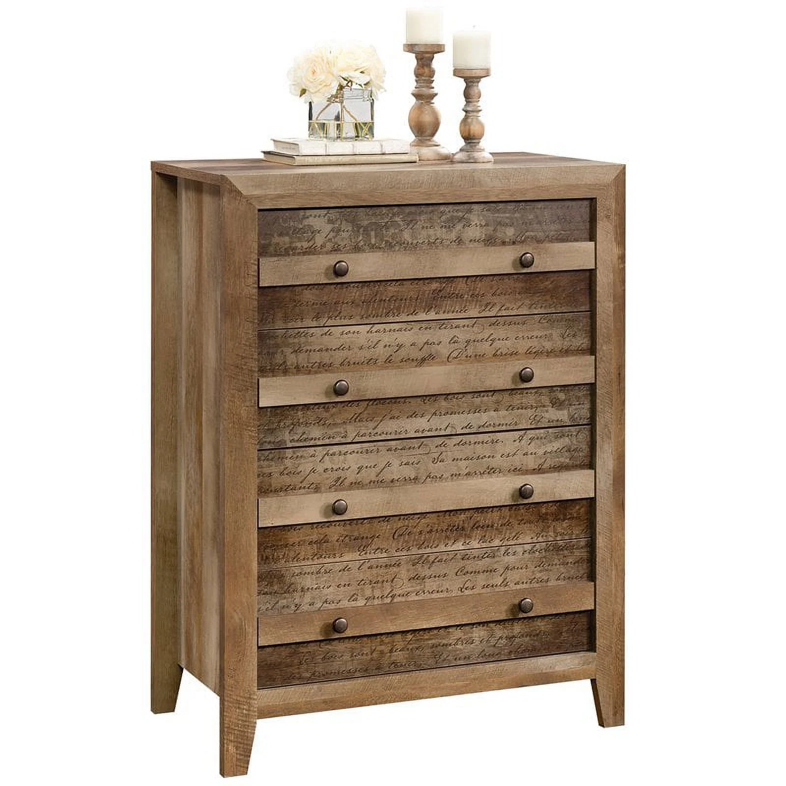 Sauder 424154 Dakota Pass 4-Drawer Chest. Craftsman Oak Finish