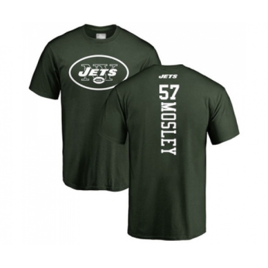 Football New York Jets #57 C.J. Mosley Green Backer T-Shirt