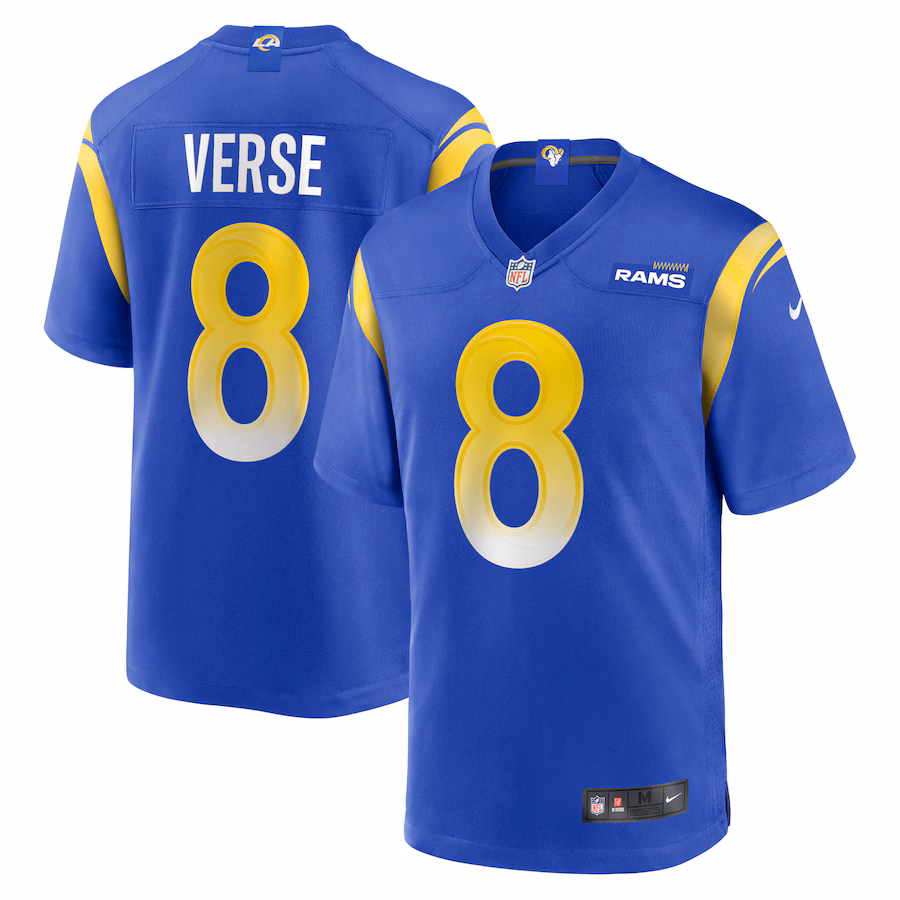 Men's Los Angeles Rams Jared Verse Nike Royal  Player Game Jersey