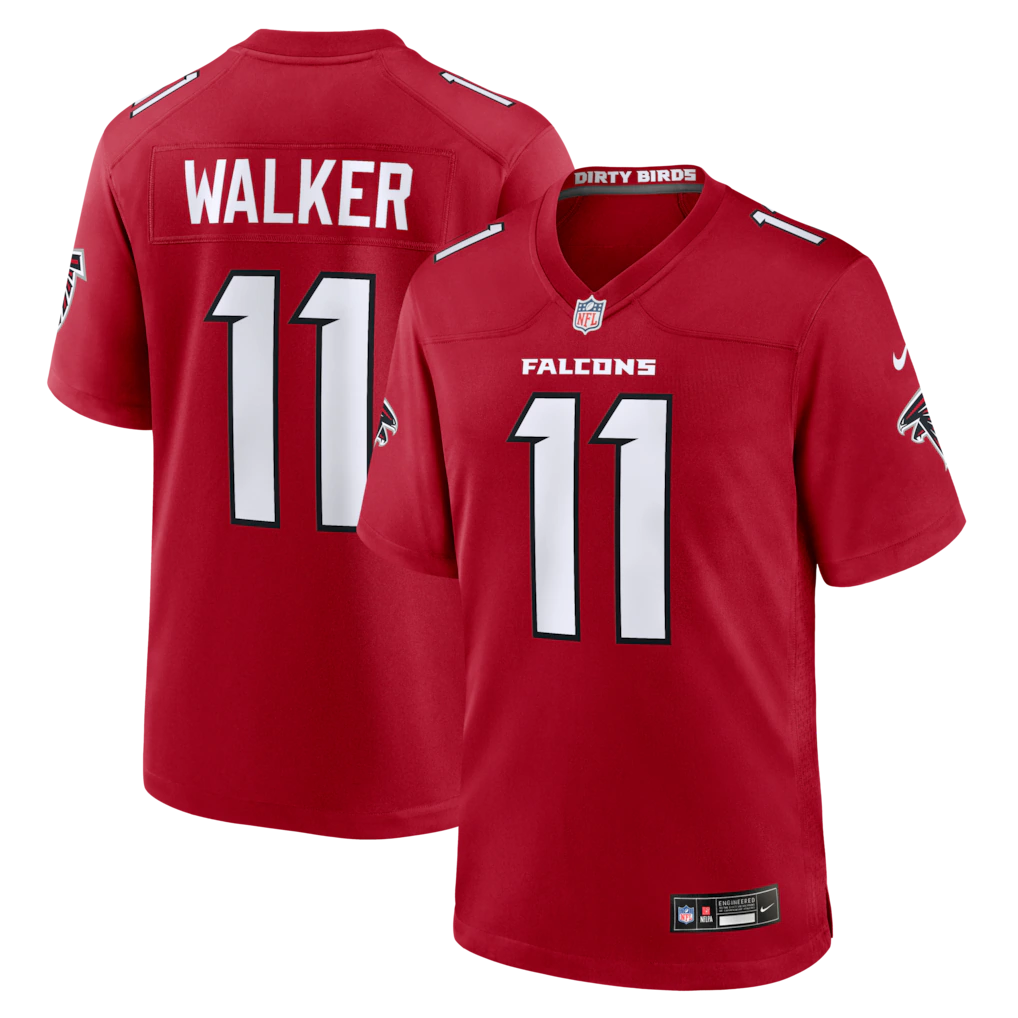 Men's Atlanta Falcons Jalon Walker Nike Red Game Jersey