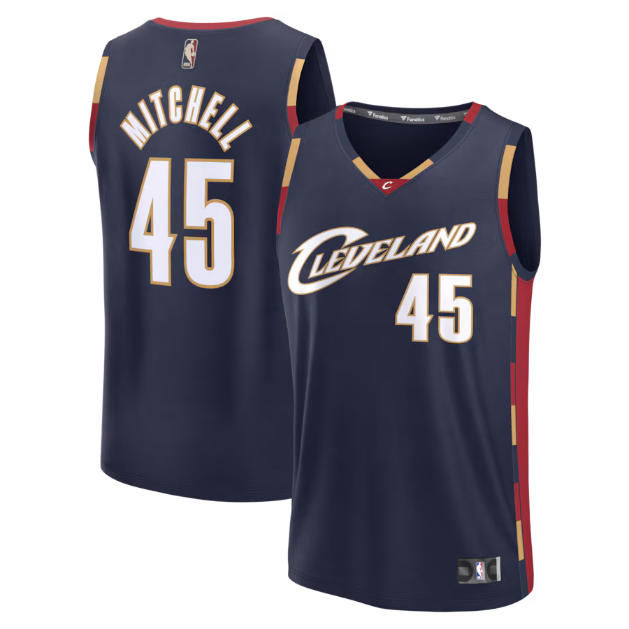Men's Cleveland Cavaliers Donovan Mitchell Fanatics Navy Fastbreak Jersey - Classic Edition