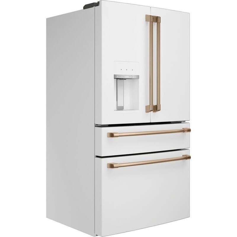 French 4-Door Refrigerator Left Side Panel Kit in Matte White