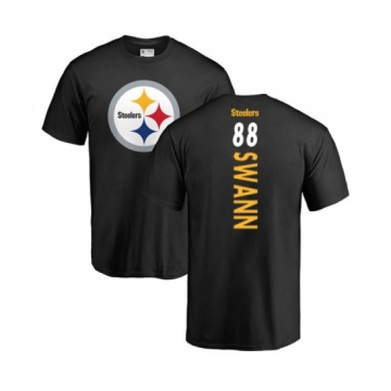 Football Pittsburgh Steelers #88 Lynn Swann Black Backer T-Shirt