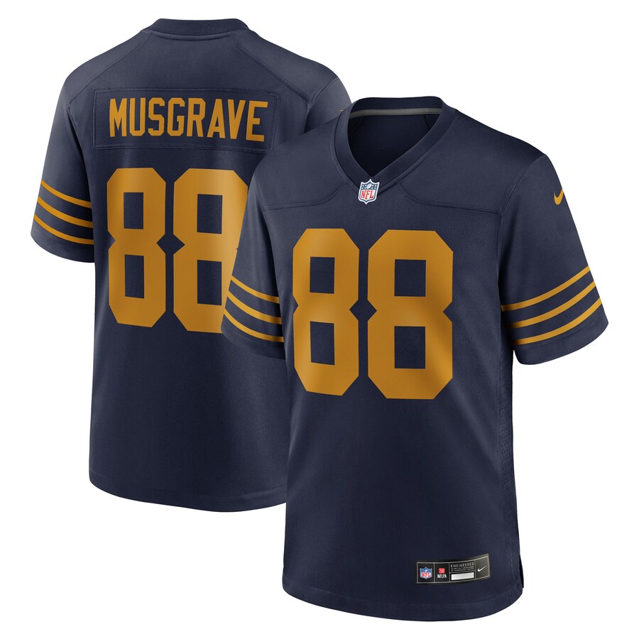 Men's Green Bay Packers Luke Musgrave Nike Navy The 1923 Classic Game Jersey