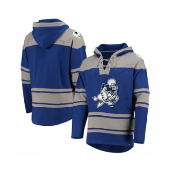 Men's Dallas Cowboys Navy 47 Throwback Pullover Football Hoodie