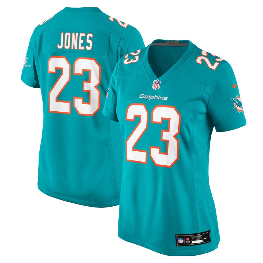 Women's Miami Dolphins Jack Jones Nike Aqua Team Game Jersey