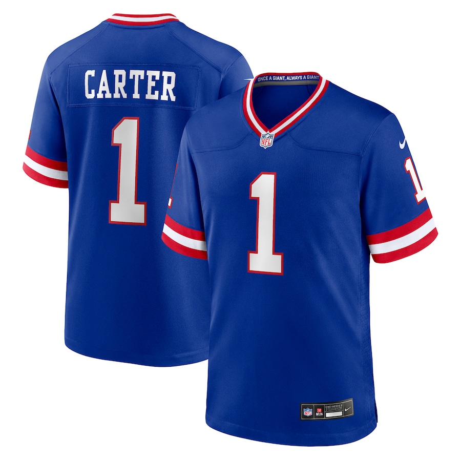 Men's New York Giants Abdul Carter Nike Royal First Round Pick 2nd Alternate Game Jersey