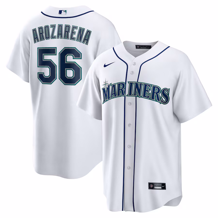 Men's Seattle Mariners Randy Arozarena Nike White Home Replica Jersey