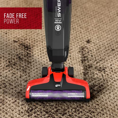 Dirt Devil Power Swerve Pet, Lightweight Cordless Stick Upright Vacuum Cleaner, for Carpet and Hard Floors, BD22052, Red
