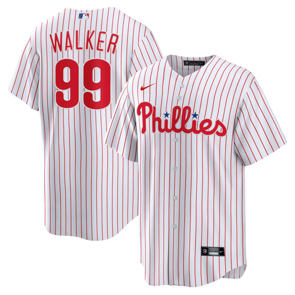 Men's Philadelphia Phillies Taijuan Walker Nike White Home Replica Jersey