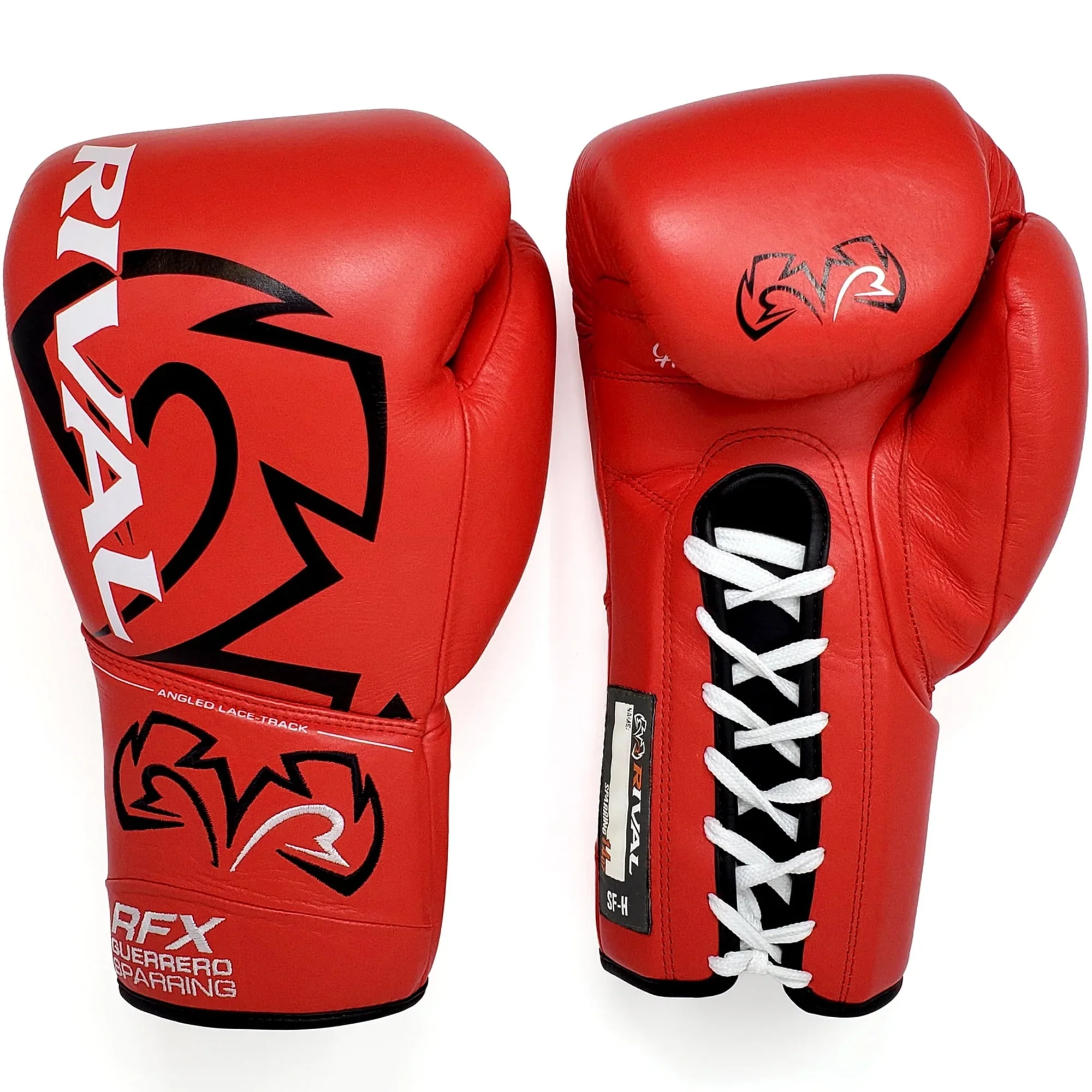 Rival Boxing RFX-Guerrero SF-H Lace-Up Sparring Gloves - 12 oz. - Red