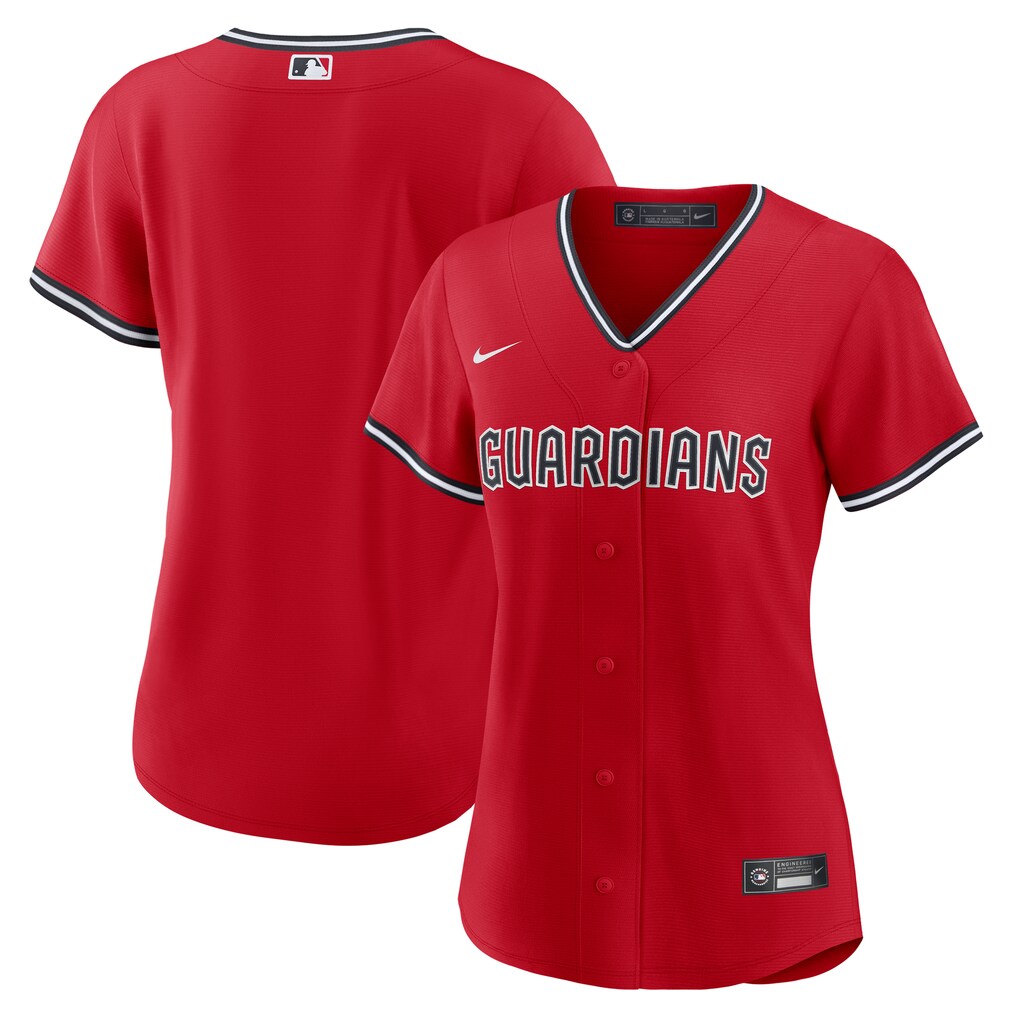 Women's  Cleveland Guardians Nike Red Alternate 2 Replica Jersey