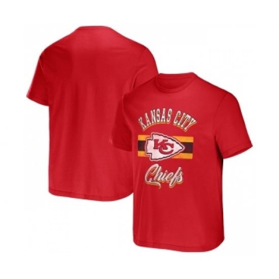 Men's Kansas City Chiefs Red x Darius Rucker Collection Stripe T-Shirt