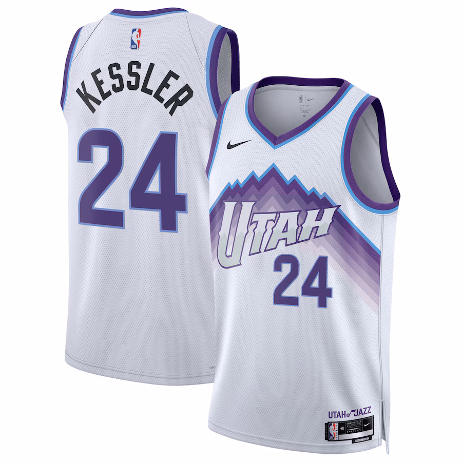 Unisex Utah Jazz Walker Kessler Nike White Swingman Jersey - Association Edition