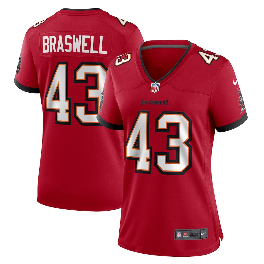 Women's Tampa Bay Buccaneers Chris Braswell Nike Red Team Game Jersey