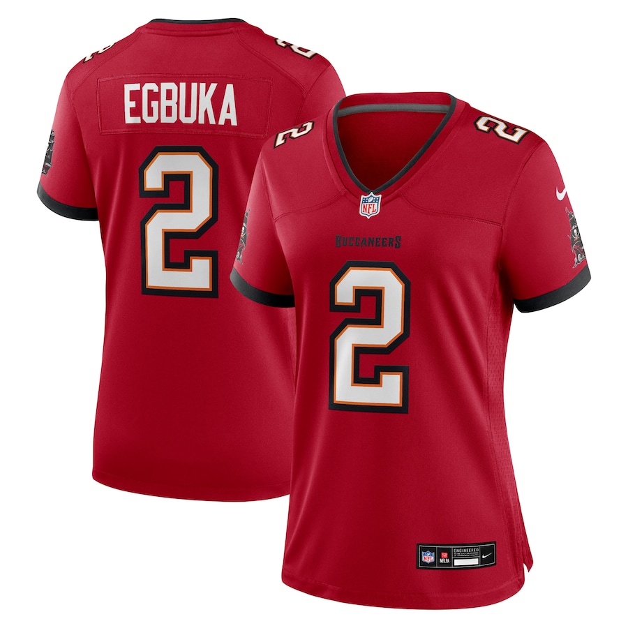 Women's Tampa Bay Buccaneers Emeka Egbuka Nike Red Team Game Jersey