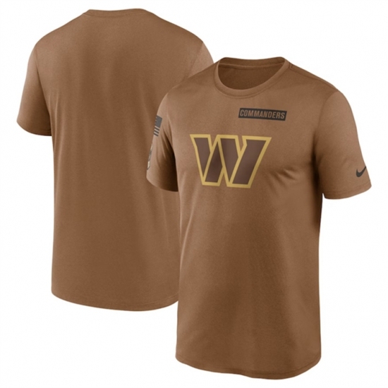 Men's Washington Commanders 2023 Brown Salute To Service Legend Performance T Shirt