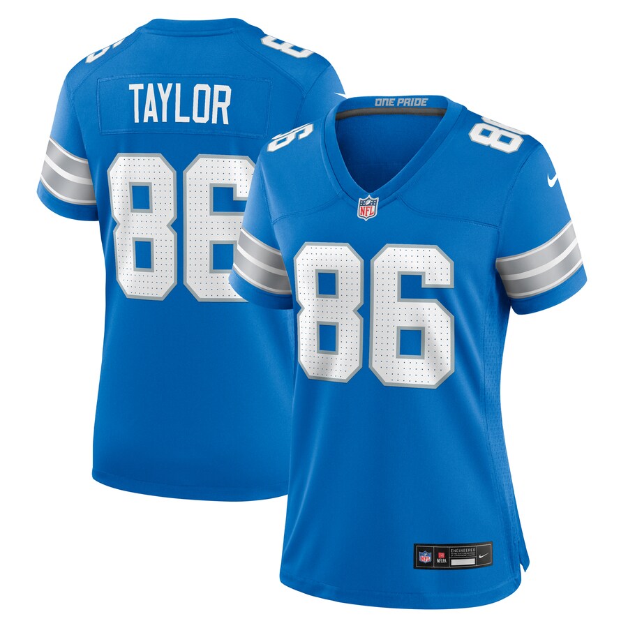 Women's Detroit Lions Malik Taylor Nike Blue Team Game Jersey