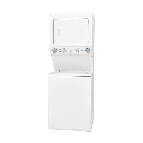 Frigidaire FLCE7522AW 27 Electric Laundry Center with 3.9 cu. ft. Washer Capacity 5.6 cu. ft. Dry Capacity 10 Wash Cycles 10 Dry Cycles in White