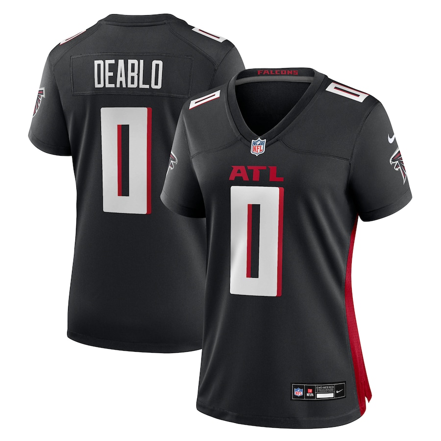 Women's Atlanta Falcons Divine Deablo Nike Black Team Game Jersey
