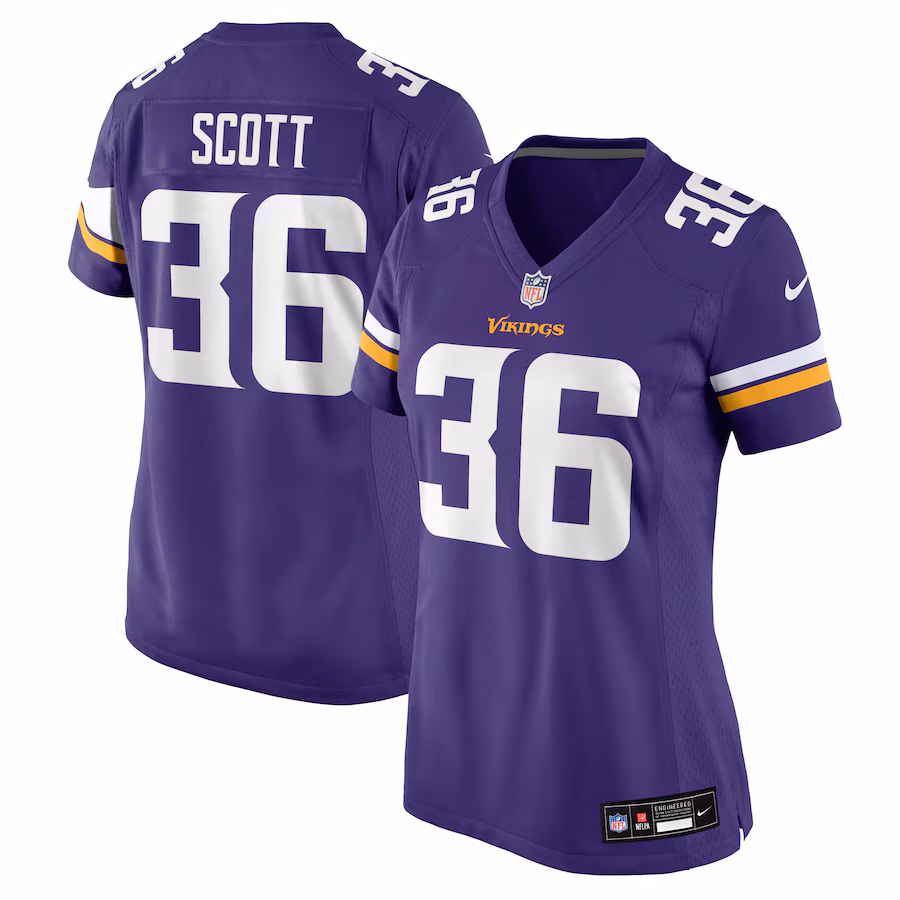Women's Minnesota Vikings Zavier Scott Nike Purple Team Game Jersey