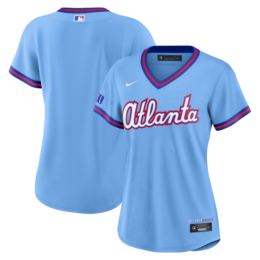 Women's Atlanta Braves Nike Powder Blue 2026 City Connect Stadium Jersey