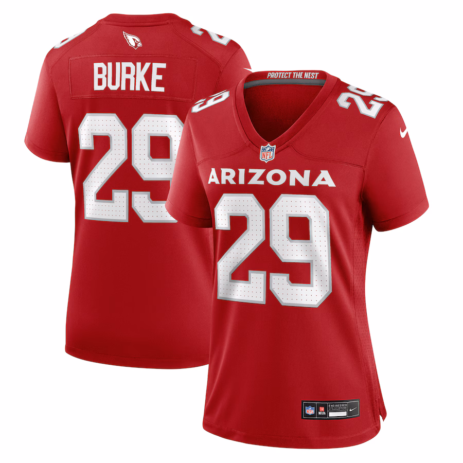 Women's Arizona Cardinals Denzel Burke Nike Cardinal Team Game Jersey