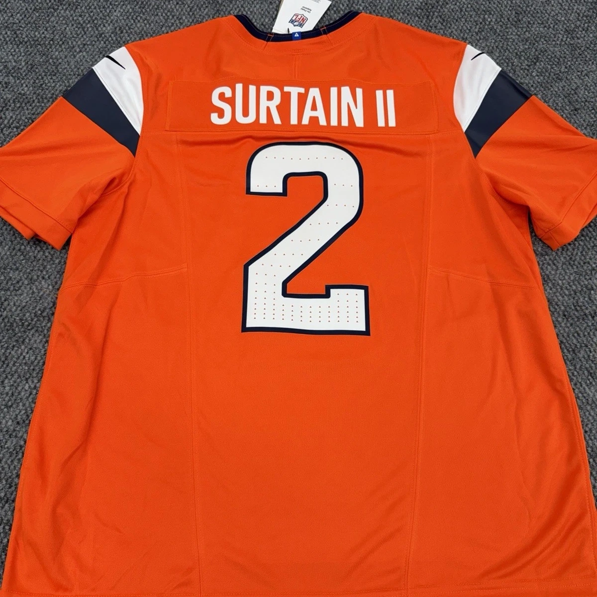 Men's Denver Broncos Patrick Surtain II Nike Orange Vapor F.U.S.E. Limited Jersey