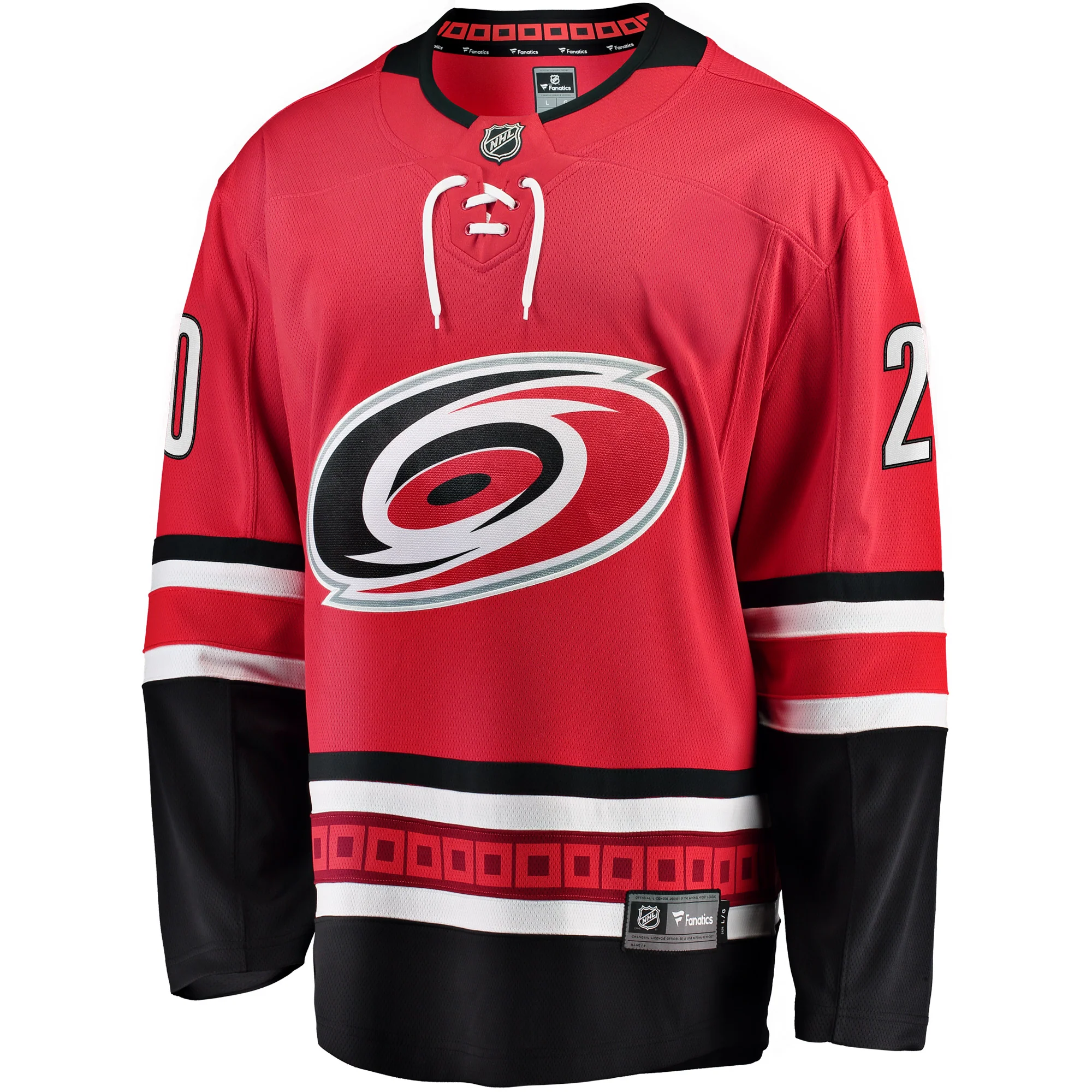 Men's Fanatics Branded Sebastian Aho Red Carolina Hurricanes Alternate Breakaway Player Jersey