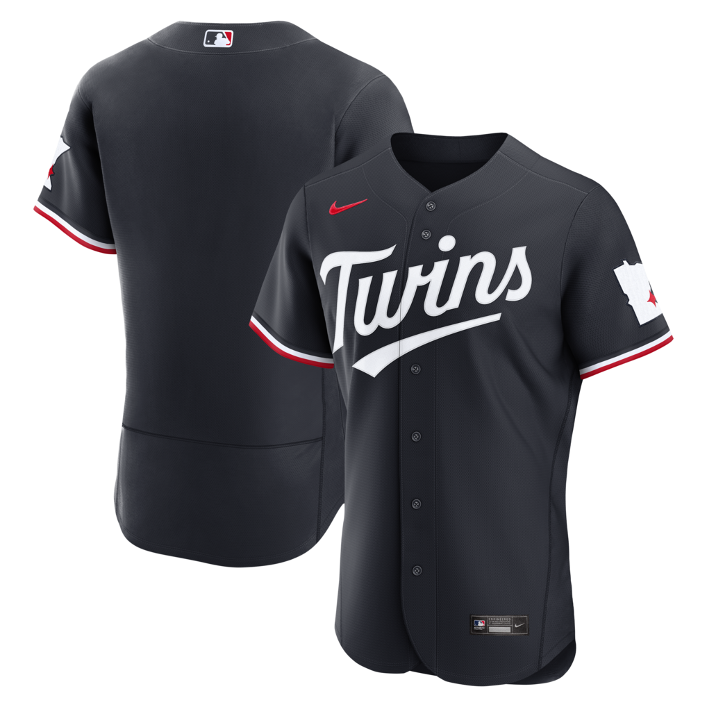 Men's Minnesota Twins  Nike Navy Alternate Authentic Jersey