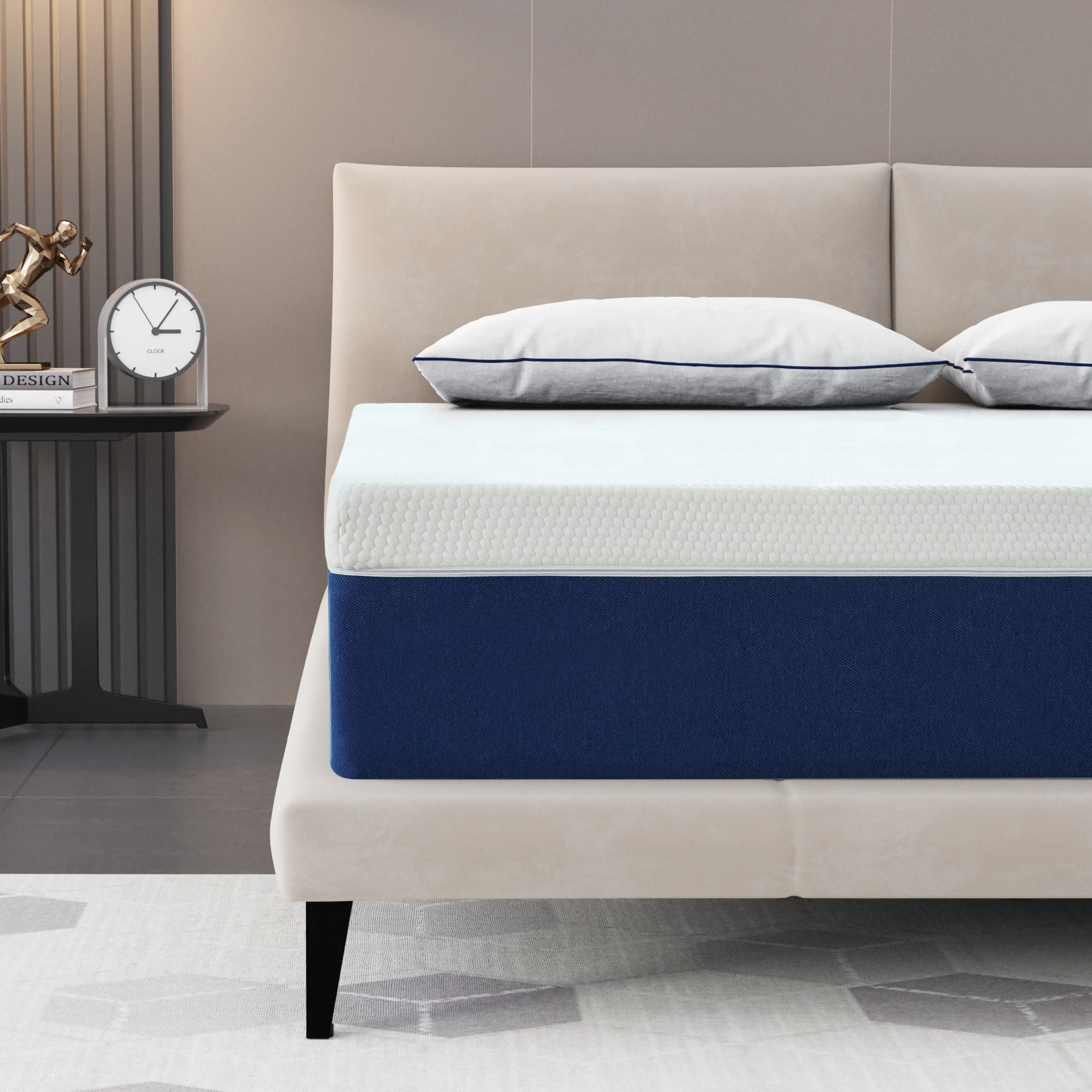 Queen Mattress 10 Medium Gel Memory Foam Mattress Support Bed-in-a-Box