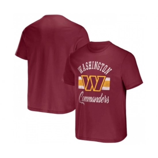 Men's Washington Commanders Burgundy x Darius Rucker Collection Stripe T-Shirt
