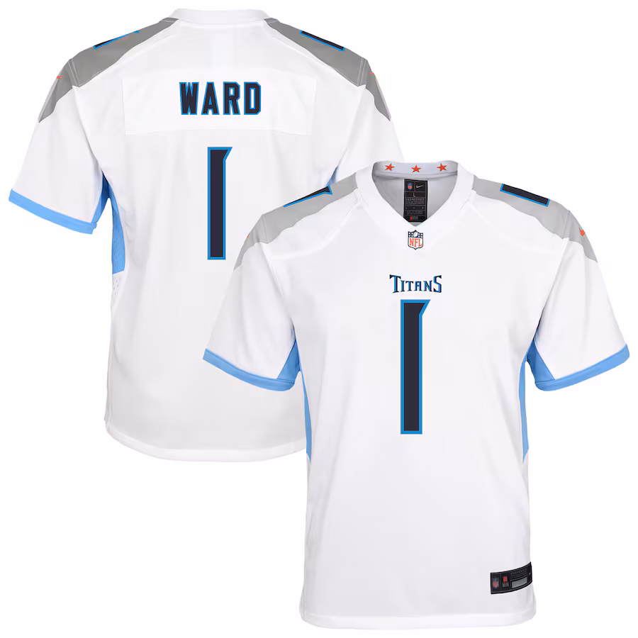 Youth Tennessee Titans Cameron Ward Nike White White Game Jersey