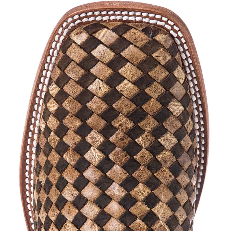 Horse Power Men's Unbeweavable Western Boot Broad Square Toe Toast 9 1/2 D(M) US - Curated Treasures Market