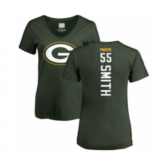 Football Women's Green Bay Packers #55 Za'Darius Smith Green Backer T-Shirt