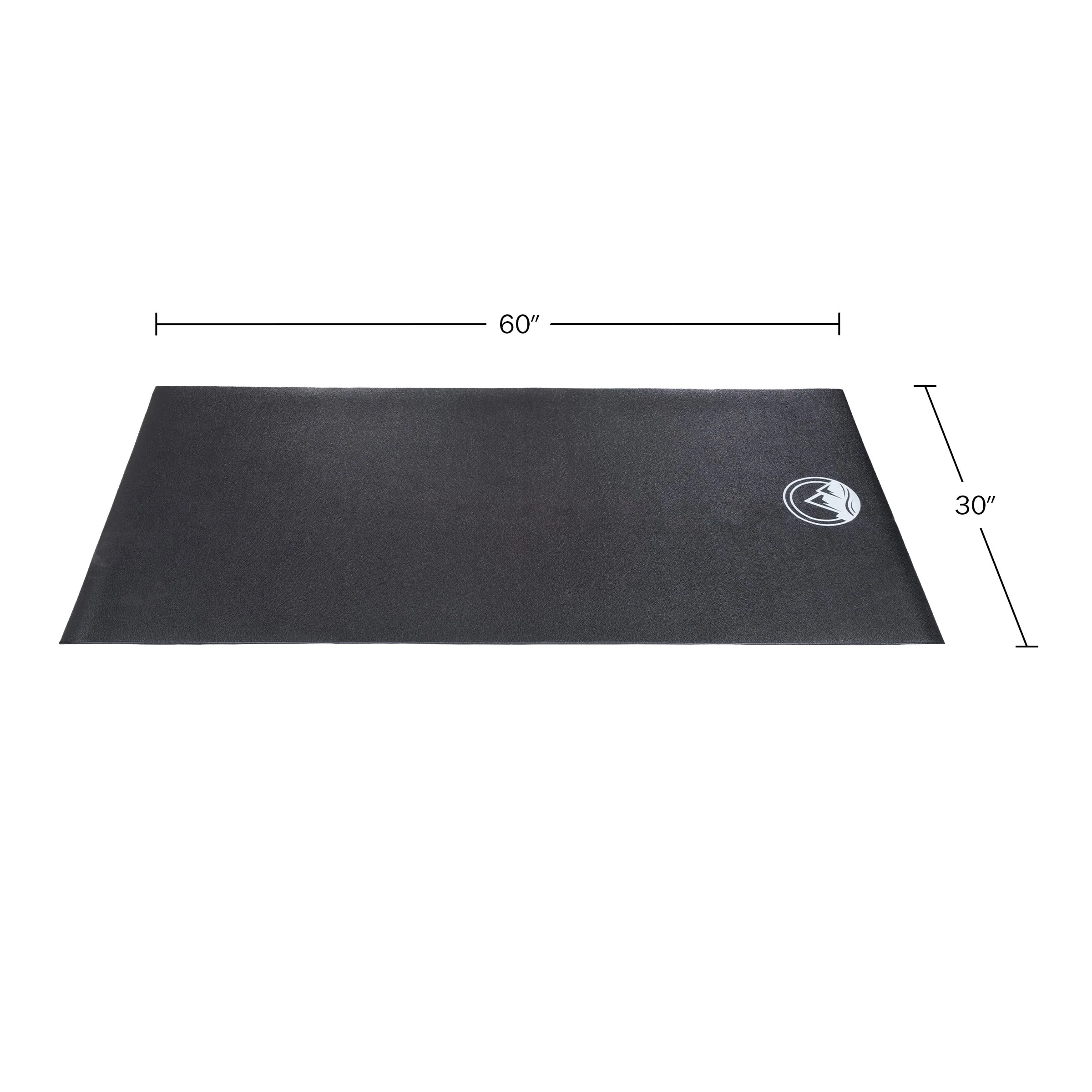 Wakeman 30x60in Exercise Bike Mat - 0.23in Thick Workout or Treadmill Pad