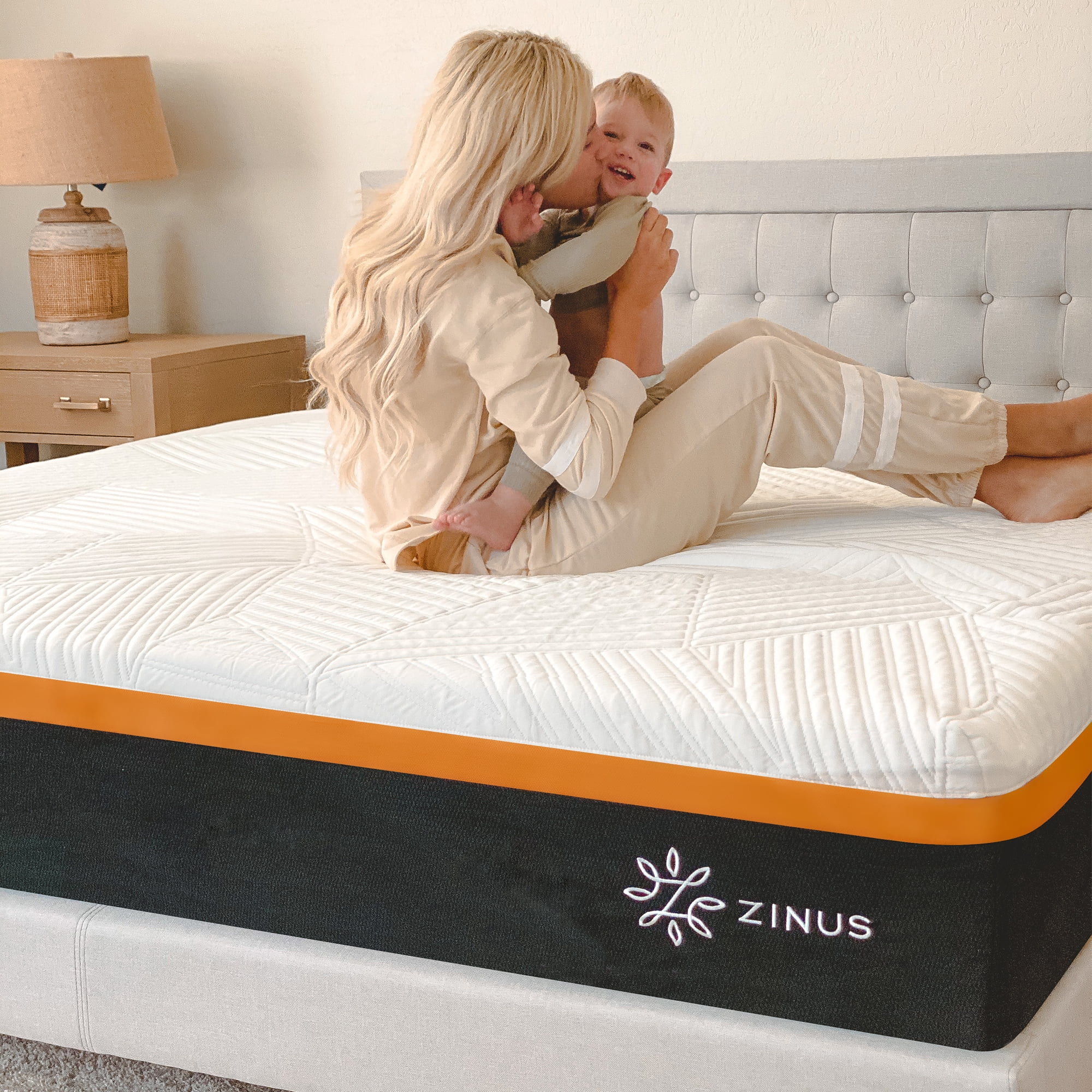 Zinus Cooling Copper ADAPTIVE? 12 Copper Memory Foam Pocket Spring Hybrid Mattress, Adult Queen
