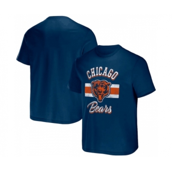 Men's Chicago Bears Navy x Darius Rucker Collection Stripe T-Shirt