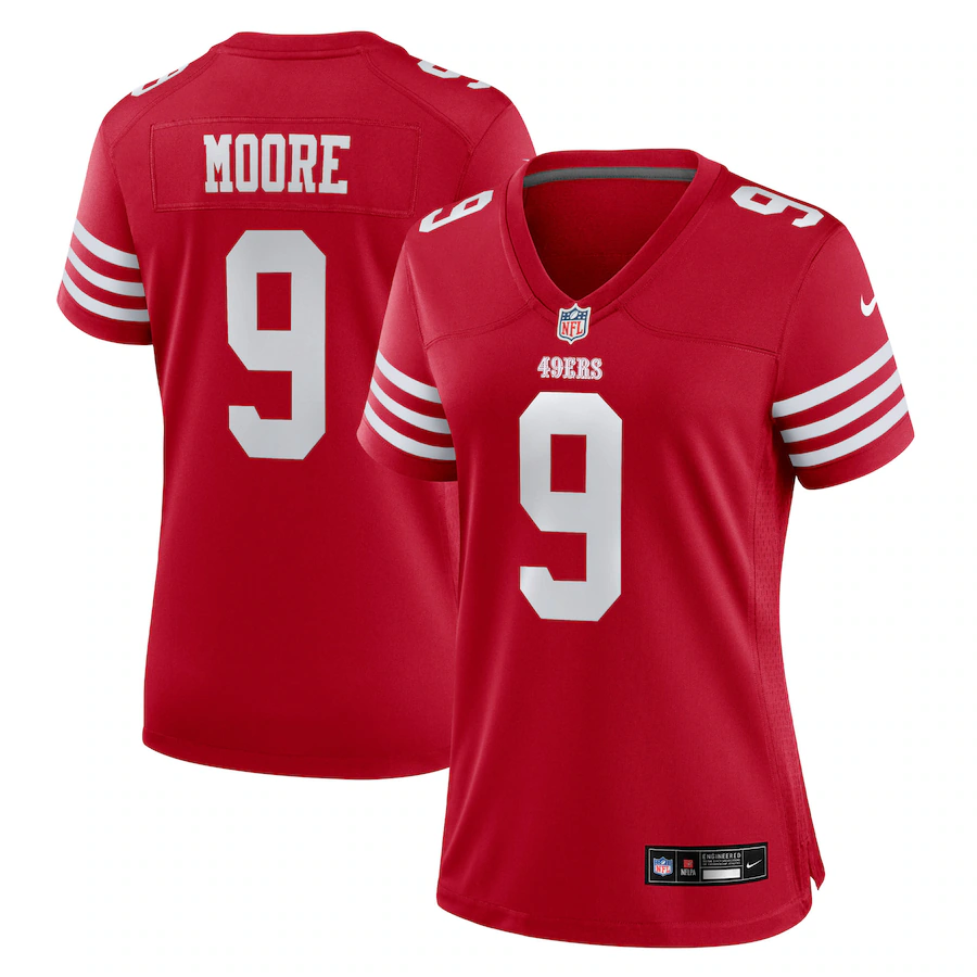 Women's San Francisco 49ers Skyy Moore Nike Scarlet Team Game Jersey