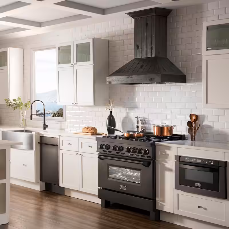 18 in. Top Control 6-Cycle Compact Dishwasher with 2 Racks in Oil Rubbed Bronze & Modern Handle