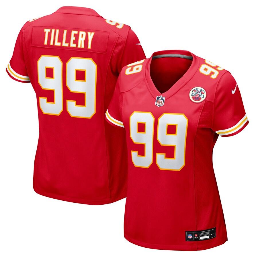 Women's Kansas City Chiefs Jerry Tillery Nike Red Team Game Jersey