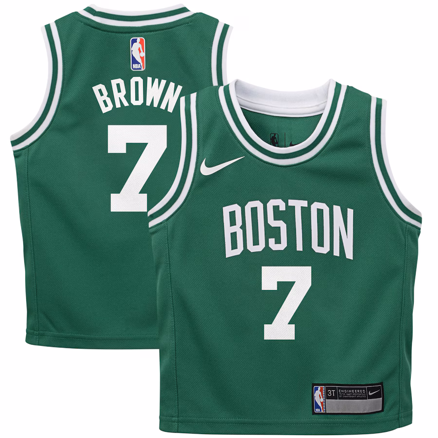 Toddler Boston Celtics Jaylen Brown Nike Kelly Green Swingman Player Jersey - Icon Edition