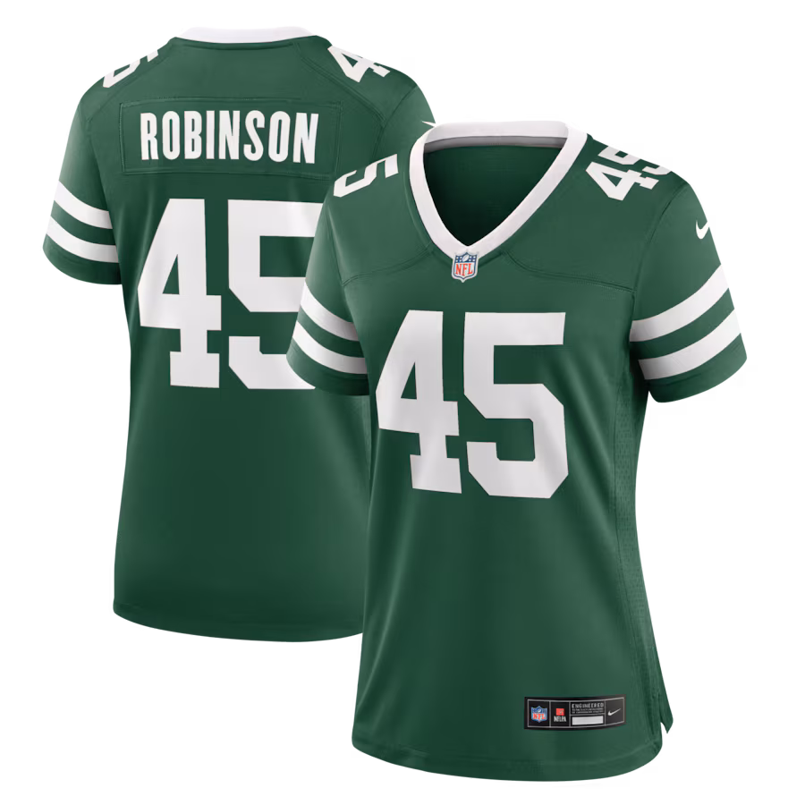 Women's New York Jets Mark Robinson Nike Legacy Green Team Game Jersey