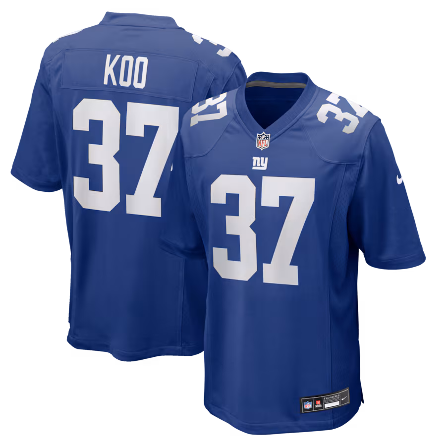 Men's New York Giants Younghoe Koo Nike Royal Team Game Jersey