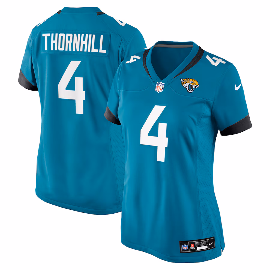 Women's Jacksonville Jaguars Juan Thornhill Nike Teal Team Game Jersey
