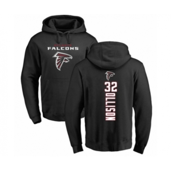 Football Atlanta Falcons #32 Qadree Ollison Black Backer Pullover Hoodie