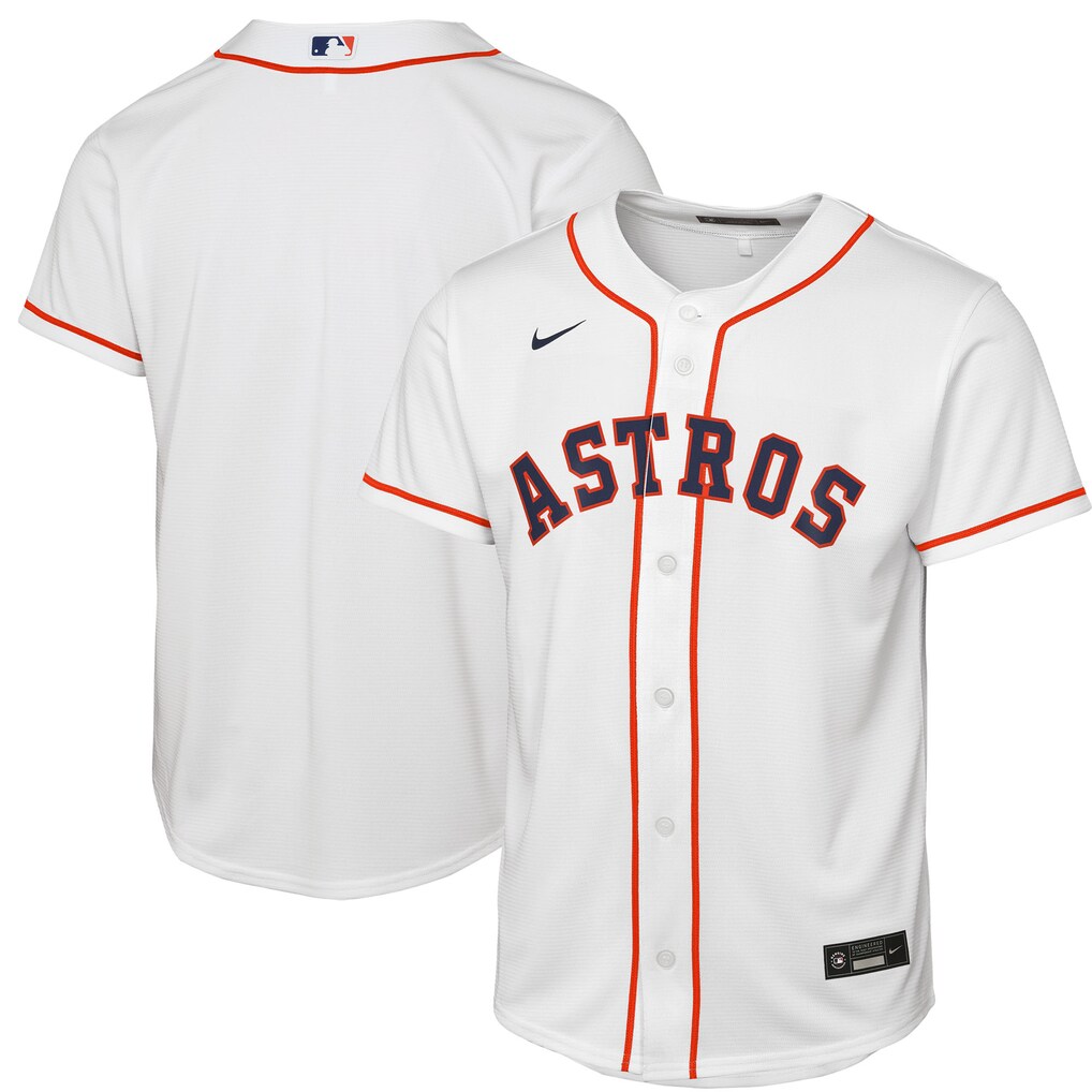 Youth Houston Astros  Nike White Home Replica Jersey